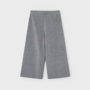 Mayoral – Παιδικό Πλεκτό Γκρι Παντελόνι Ζιπ Κιλότ για Κορίτσι