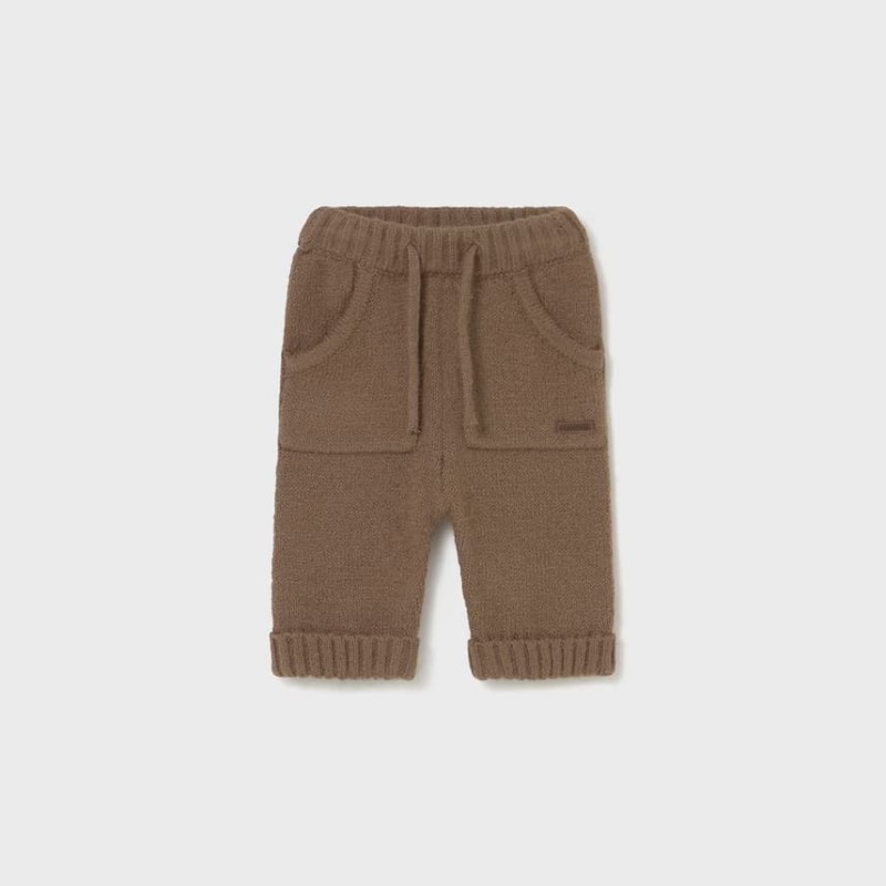 Mayoral – Βρεφικό Καφέ Πλεκτό Παντελόνι για Νεογέννητο Αγόρι Mayoral – Βρεφικό Καφέ Πλεκτό Παντελόνι για Νεογέννητο Αγόρι