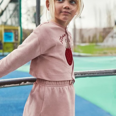 Mayoral Παιδικό Κοριτσίστικο Nude Ροζ Φόρεμα με Κεντημένη Φράουλα & Αποσπώμενη Φούτερ Μπλούζα Mayoral Παιδικό Κοριτσίστικο Nude Ροζ Φόρεμα με Κεντημένη Φράουλα & Αποσπώμενη Φούτερ Μπλούζα