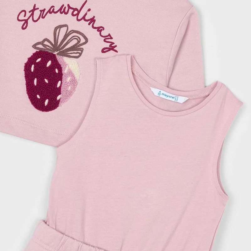 Mayoral Παιδικό Κοριτσίστικο Nude Ροζ Φόρεμα με Κεντημένη Φράουλα & Αποσπώμενη Φούτερ Μπλούζα Mayoral Παιδικό Κοριτσίστικο Nude Ροζ Φόρεμα με Κεντημένη Φράουλα & Αποσπώμενη Φούτερ Μπλούζα