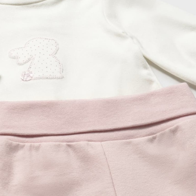 Mayoral – Baby Girls’ Pink 3-Piece Tracksuit Set with Bunny Mayoral – Baby Girls’ Pink 3-Piece Tracksuit Set with Bunny