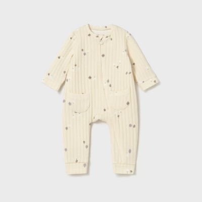 Mayoral – Baby Ivory Romper/Pyjamas with Printed Design (Unisex)