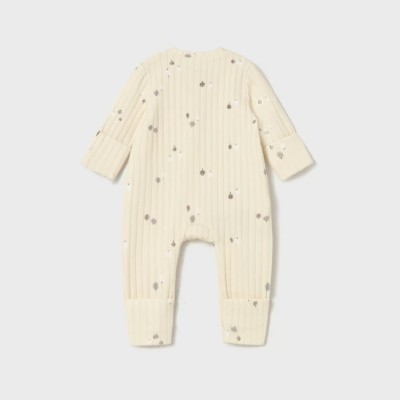 Mayoral – Baby Ivory Romper/Pyjamas with Printed Design (Unisex)