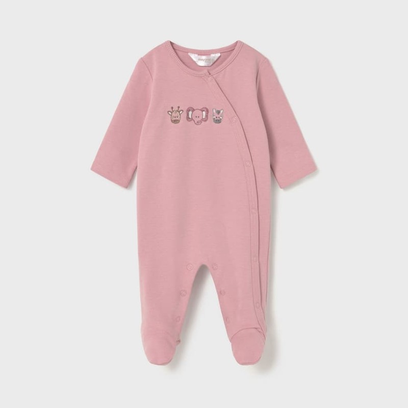 Mayoral – Baby Girls’ Ivory & Pink Pyjamas/Rompers with Jungle Animals (Set of 2) Mayoral – Baby Girls’ Ivory & Pink Pyjamas/Rompers with Jungle Animals (Set of 2)