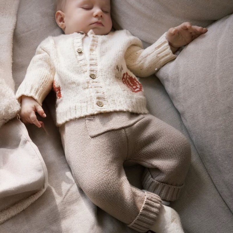 Mayoral – Baby Girls’ Dark Beige Knitted 3-Piece Set with Snail Mayoral – Baby Girls’ Dark Beige Knitted 3-Piece Set with Snail