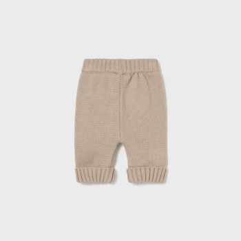 Mayoral – Βρεφικό Κοριτσίστικο Μπεζ Σκούρο Πλεκτό Σετ 3 Τεμαχίων με Σαλιγκάρι