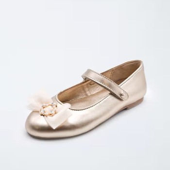 Abel & Lula Παιδικές Χρυσές Μπαλαρίνες