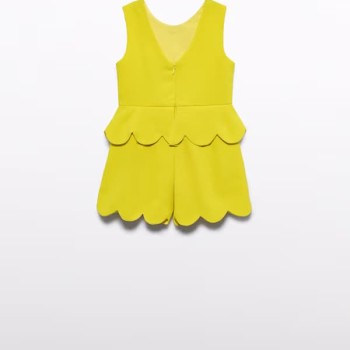 Abel & Lula Παιδική Κίτρινη Κοντή Φόρμα
