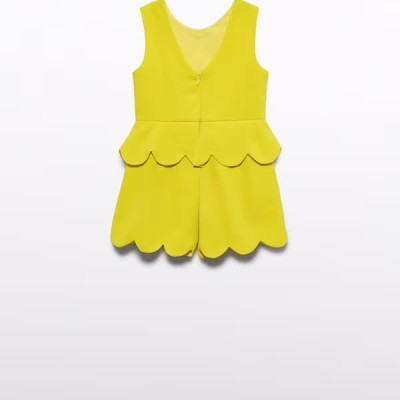 Abel & Lula Παιδική Κίτρινη Κοντή Φόρμα