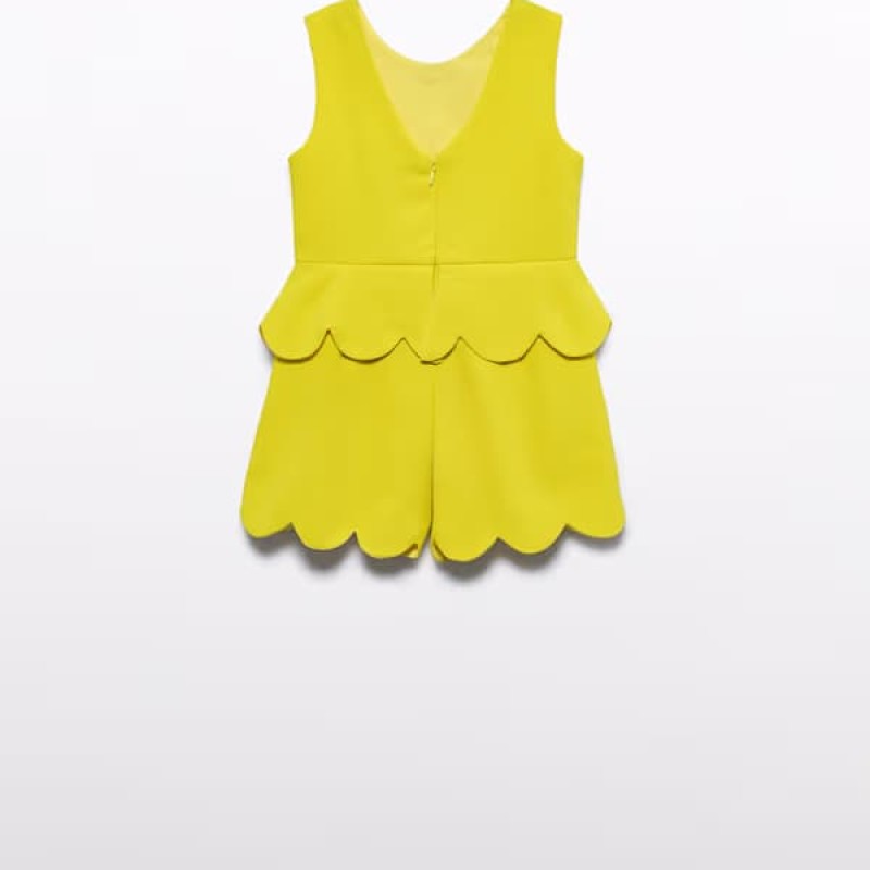 Abel & Lula Παιδική Κίτρινη Κοντή Φόρμα