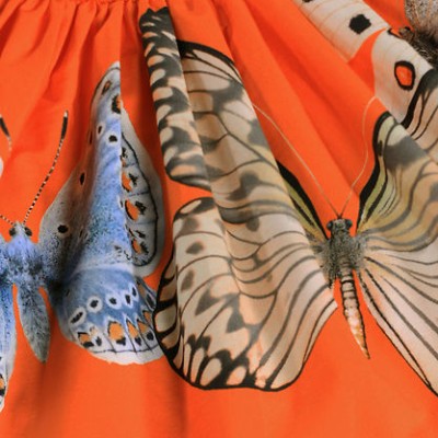 Molo Catlin Πορτοκαλί Παιδικό Φόρεμα Με Πεταλούδα