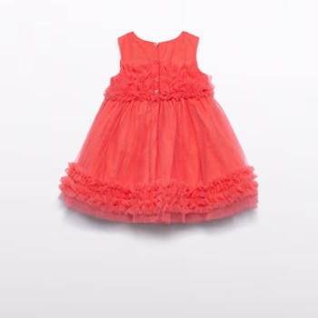 Abel & Lula Baby Tulle Peach Dress