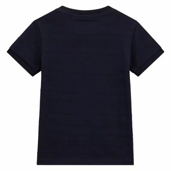 Guess Παιδικό Κοντομάνικο T-shirt Jacquard Μπλε Σκούρο για Αγόρι Guess Παιδικό Κοντομάνικο T-shirt Jacquard Μπλε Σκούρο για Αγόρι
