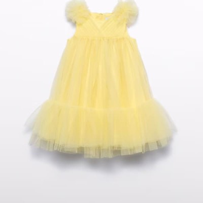 Abel & Lula Kid Tulle Yellow Dress