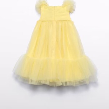 Abel & Lula Kid Tulle Yellow Dress