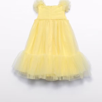 Abel & Lula Kid Tulle Yellow Dress