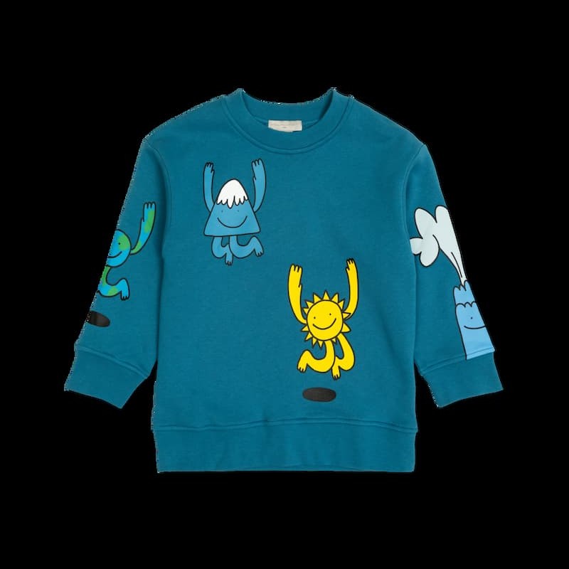 Stella McCartney Kids Μπλε Παιδικό Φούτερ με Εκτύπωση