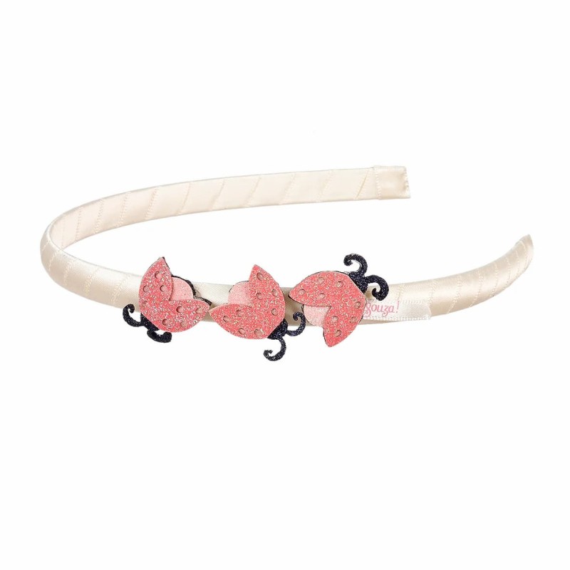 Souza Children's White Hairband "Ditte" with Ladybug