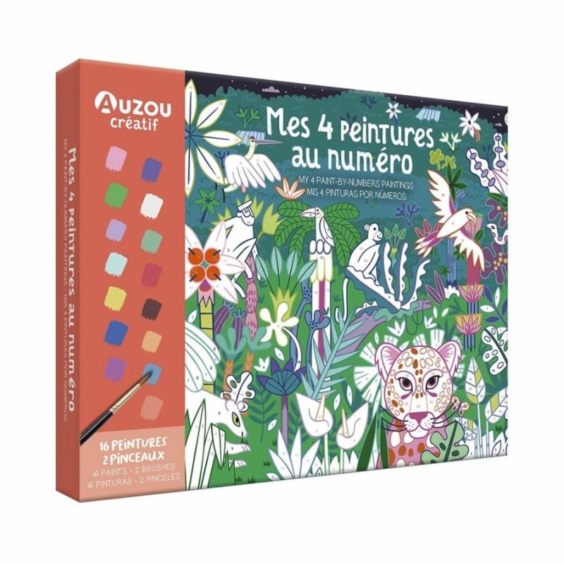 TOY BOX – My Artistic Kit: My 4 Paint-by-Numbers Paintings (AUZOU)