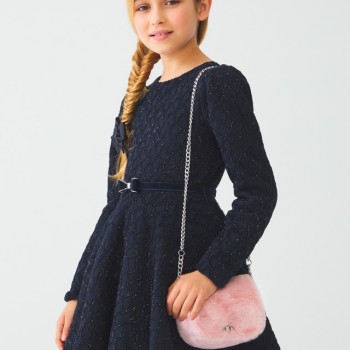 Abel and Lula Παιδική Τσάντα ροζ Γούνινη