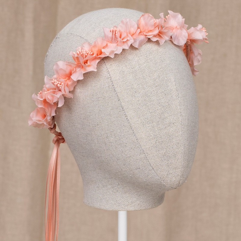 Abel and Lula Children's Pink Wreath with pink flowers