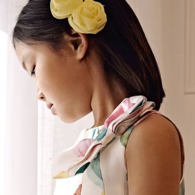 Abel and Lula Children's Hair Set Clip with Yellow Flower