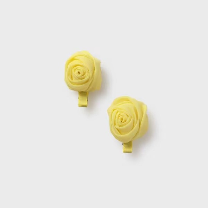 Abel and Lula Children's Hair Set Clip with Yellow Flower