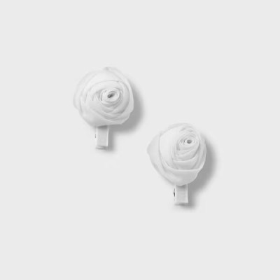 Abel and Lula Children's Hair Set Clip with White Flowers
