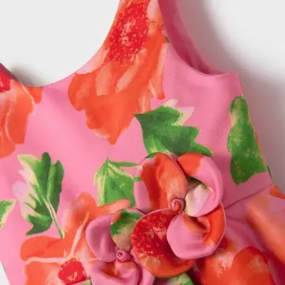 Abel & Lula Baby Fuchsia Floral Dress Abel & Lula Baby Fuchsia Floral Dress