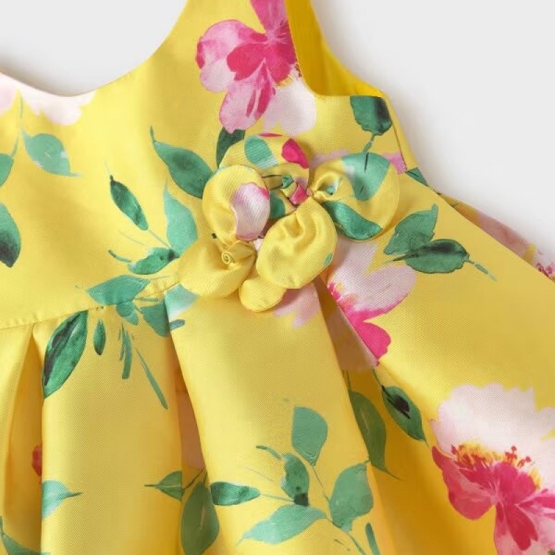 Abel & Lula Baby Yellow Floral Yellow Dress Abel & Lula Baby Yellow Floral Yellow Dress