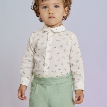 Abel & Lula Βρεφικό Φυστικί Βερμούδα