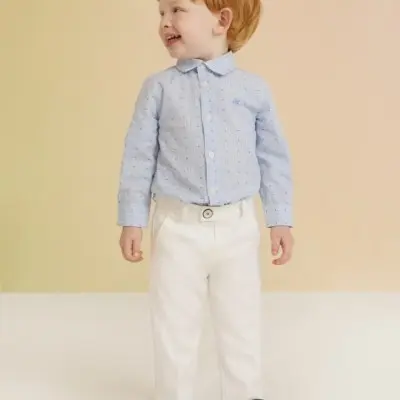 Abel & Lula Βaby White Trouser Abel & Lula Βaby White Trouser