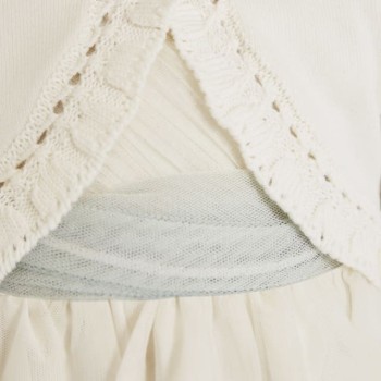 Abel & Lula Βρεφικό Μπολερό Λευκό Πλεκτό Abel & Lula Βρεφικό Μπολερό Λευκό Πλεκτό