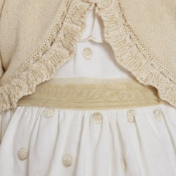 Abel & Lula Βρεφικό Μπολερό Σαμπανιζέ Πλεκτό Abel & Lula Βρεφικό Μπολερό Σαμπανιζέ Πλεκτό