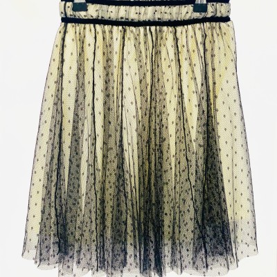 Abel& Lula Black Polka Dot Tulle Children's Skirt