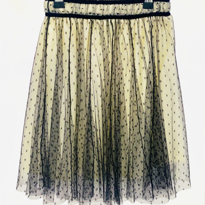 Abel& Lula Black Polka Dot Tulle Children's Skirt