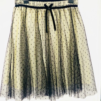 Abel& Lula Black Polka Dot Tulle Children's Skirt