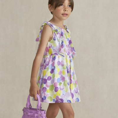 Abel & Lula Children's Lilac Leather Bag