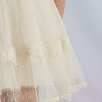 Abel & Lula Kid Tulle Nude Skirt