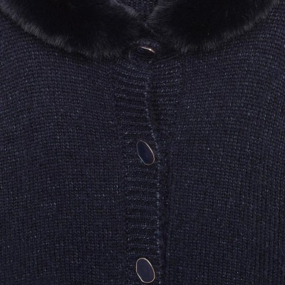 ABEL &LULA CHILDREN'S LONG JACKET WITH FUR COLLAR ABEL &LULA CHILDREN'S LONG JACKET WITH FUR COLLAR