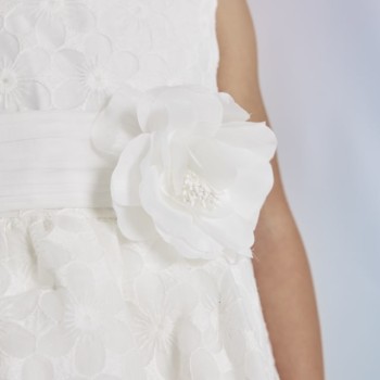 Abel & Lula Παιδικό  Φόρεμα Με Λευκή Οργάντζα