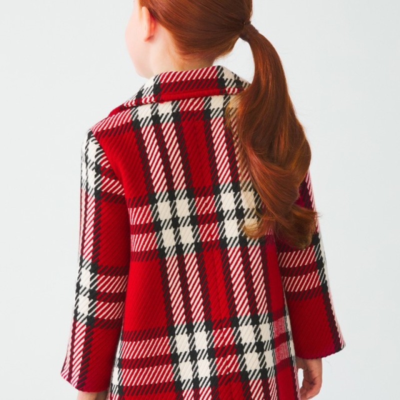 Abel &Lula Children's Plaid Coat Abel &Lula Children's Plaid Coat