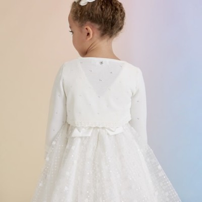 Αbel & Lula White Kid Knit Cardigan