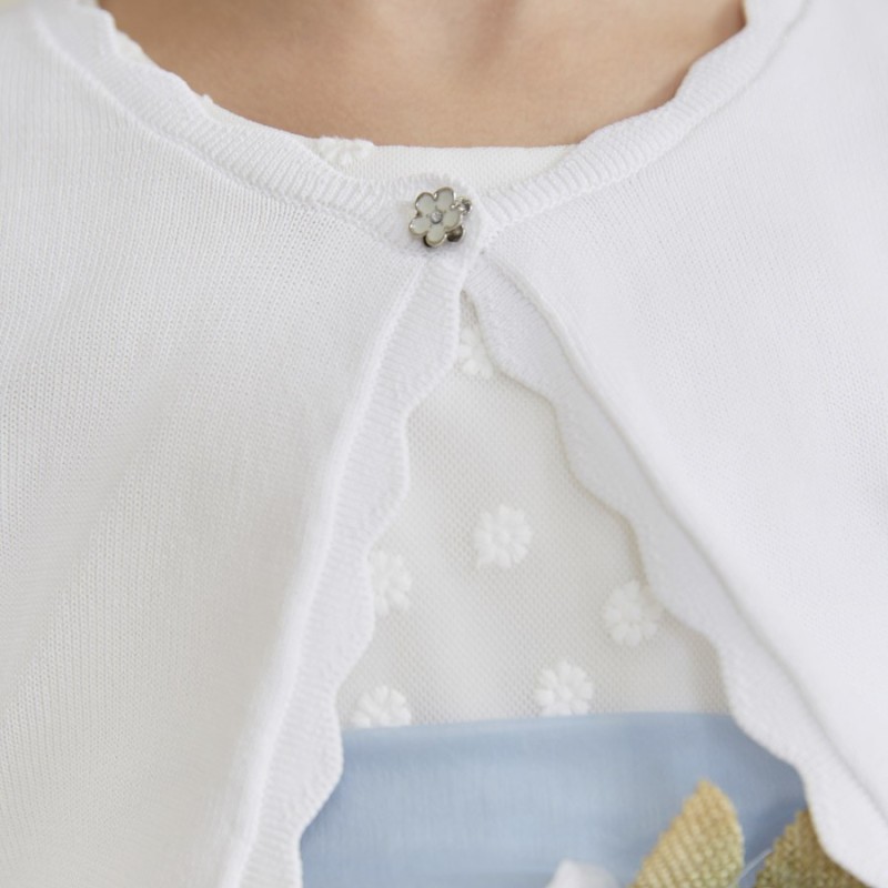 Abel & Lula Kid Cardigan white Abel & Lula Kid Cardigan white