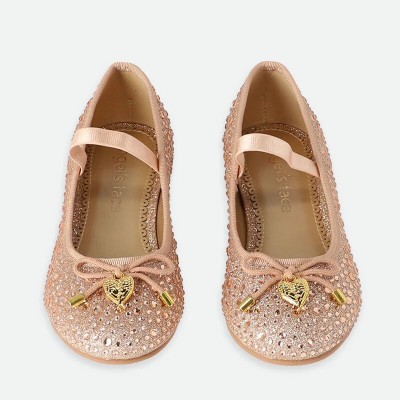 Angel Face Girl Crystal Pump Rose Gold