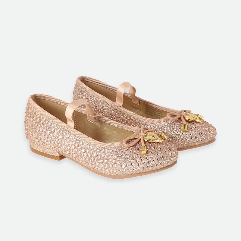 Angel Face Girl Crystal Pump Rose Gold