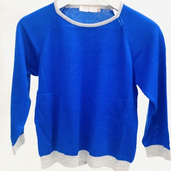 Bimbi di Oscar-Παιδικό Πουλόβερ Μπλε Κασμίρι