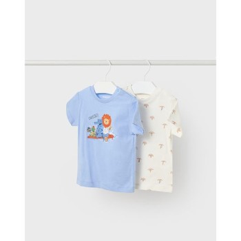 Βρεφικά Κοντομάνικα Μπλουζάκια με ζωάκια Mayoral