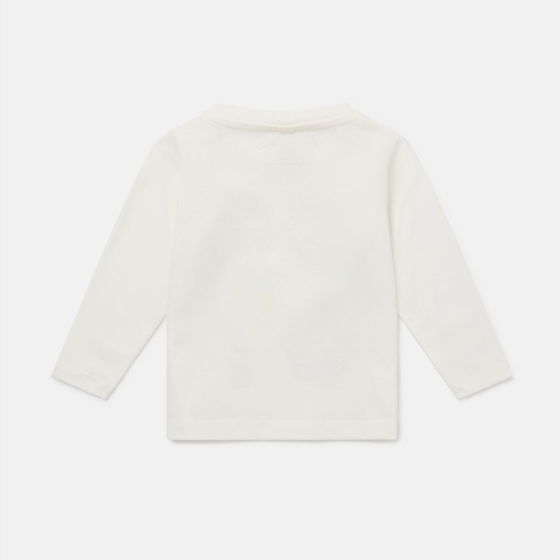 Baby Monster Face Print Long Sleeve White Blouse Stella McCartney Baby Monster Face Print Long Sleeve White Blouse Stella McCartney