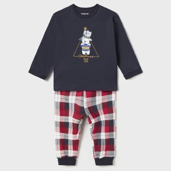 Βρεφική Χριστουγεννιάτικη Καρό Πυτζάμα Mayoral Βρεφική Χριστουγεννιάτικη Καρό Πυτζάμα Mayoral